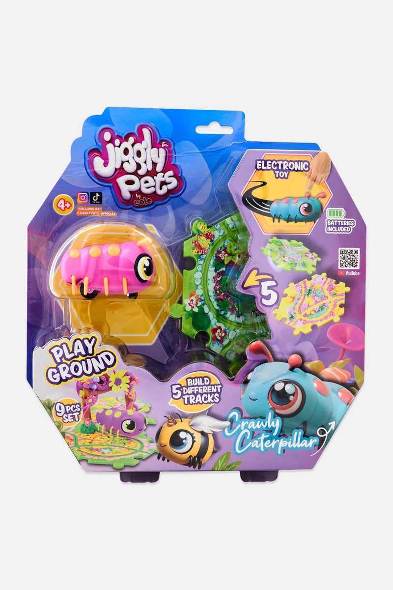 Jiggly Pets دودة زاحفة مع ملعب - Image 1